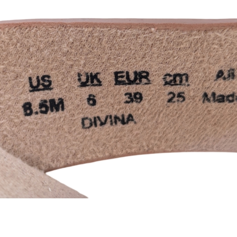 Natural SOUL Divina Cork Footbed Sandals Ankle Strap Nude 8.5 M Comfort - Picture 8 of 9